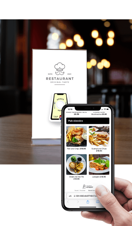 No QR Code or restaurant app